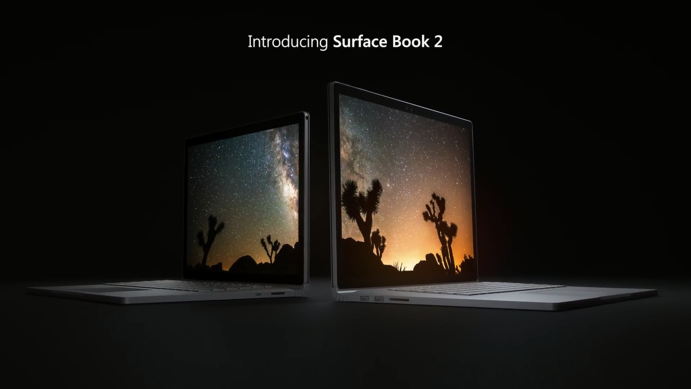Microsoft annuncia il nuovo Surface Book 2!