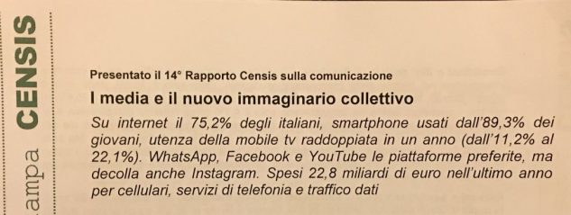 Italiani sempre più social. Raddoppiano Instragram e la mobileTv