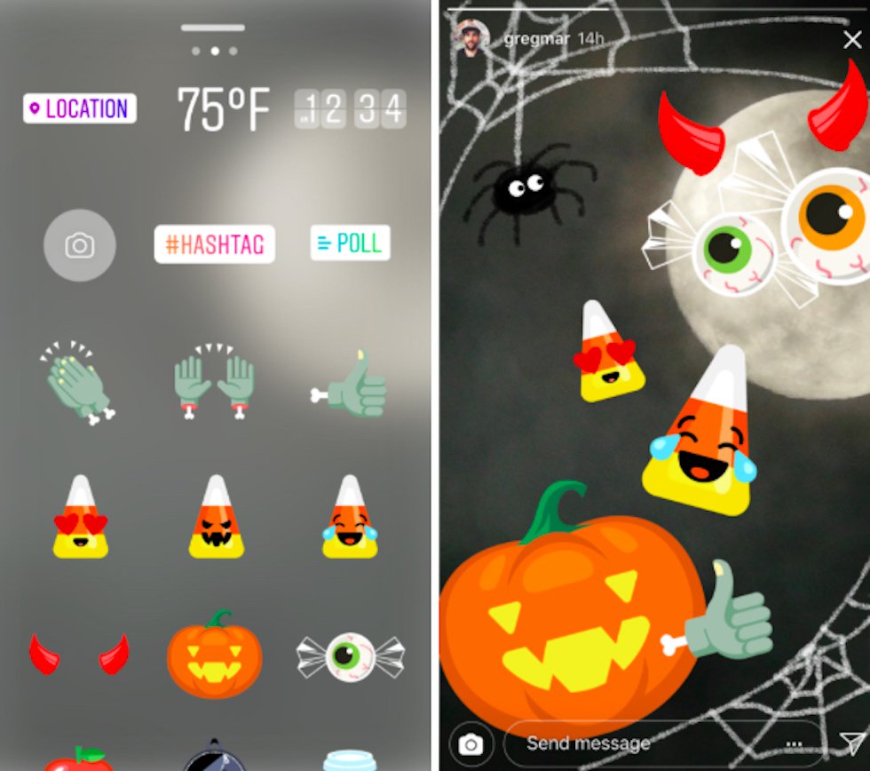 Instagram lancia il Superzoom e gli stickers per Halloween