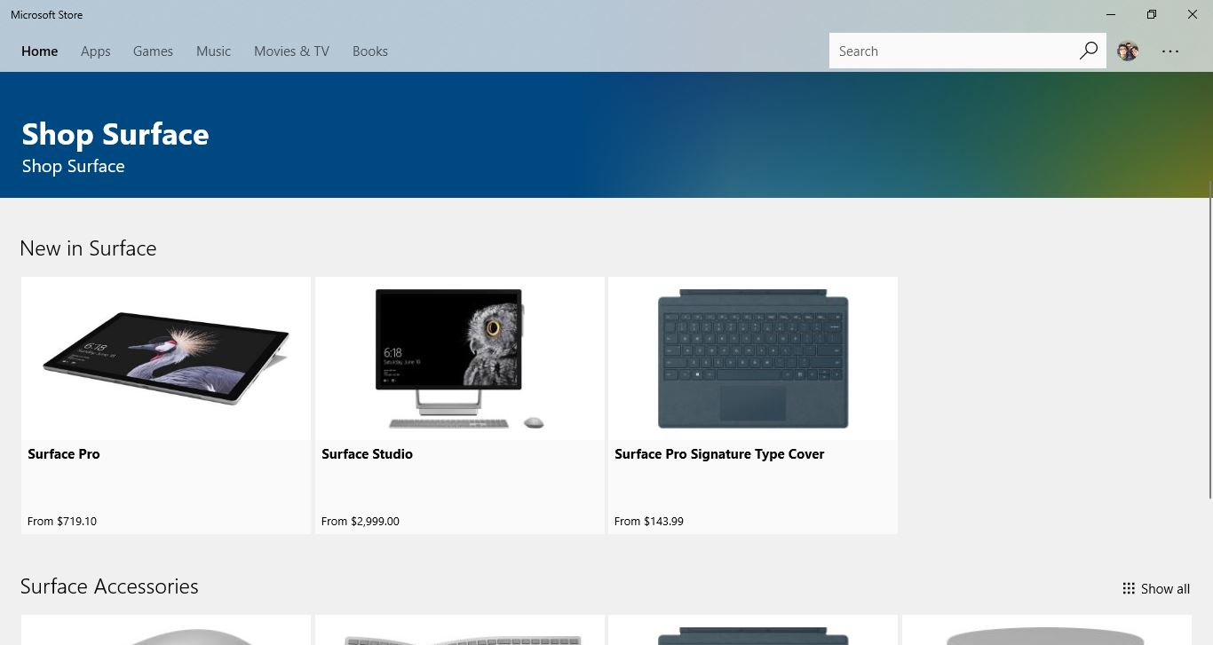 Microsoft Store: presto sarà possibile comprare i Surface