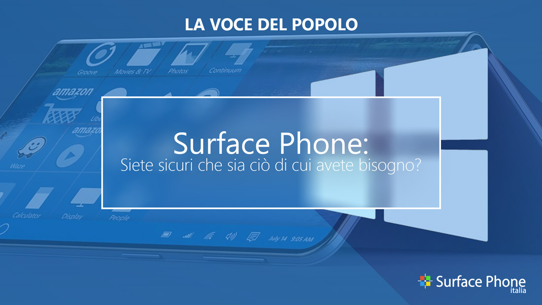 Surface Phone: “siete sicuri che sia ciò di cui avete bisogno?” | [LA VOCE DEL POPOLO]