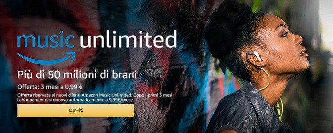 Black Friday: anche Amazon Music Unlimited in offerta speciale