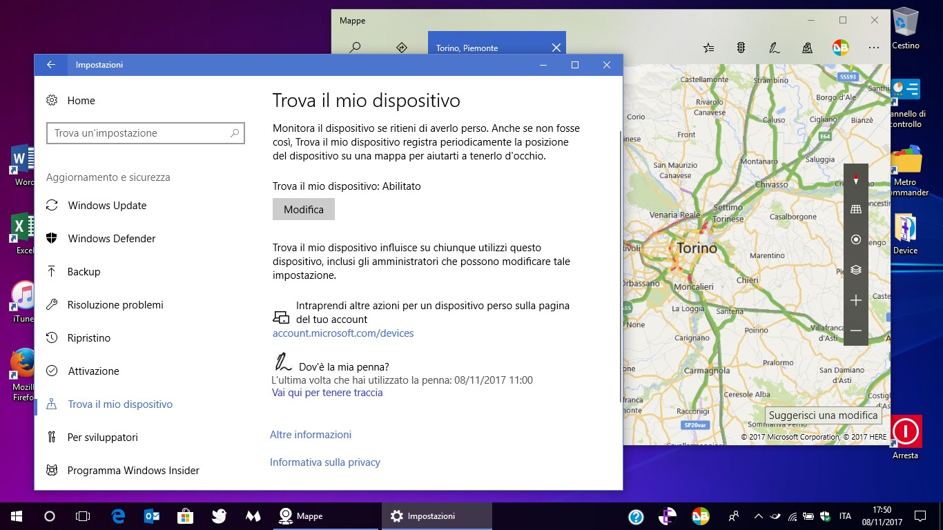 Come trovare la Surface Pen con Windows 10 Fall Creators Update
