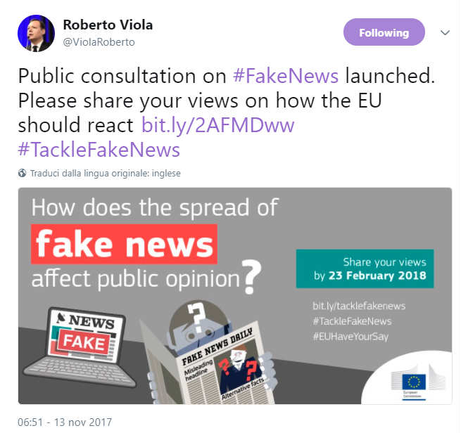 Fake news, l’UE all’attacco delle bufale online