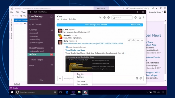 Microsoft annuncia Visual Studio Live Share, una manna per gli sviluppatori