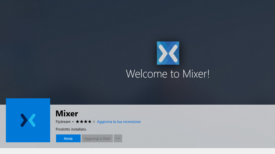 Mixer: arriva per Windows 10 un’app di terze parti