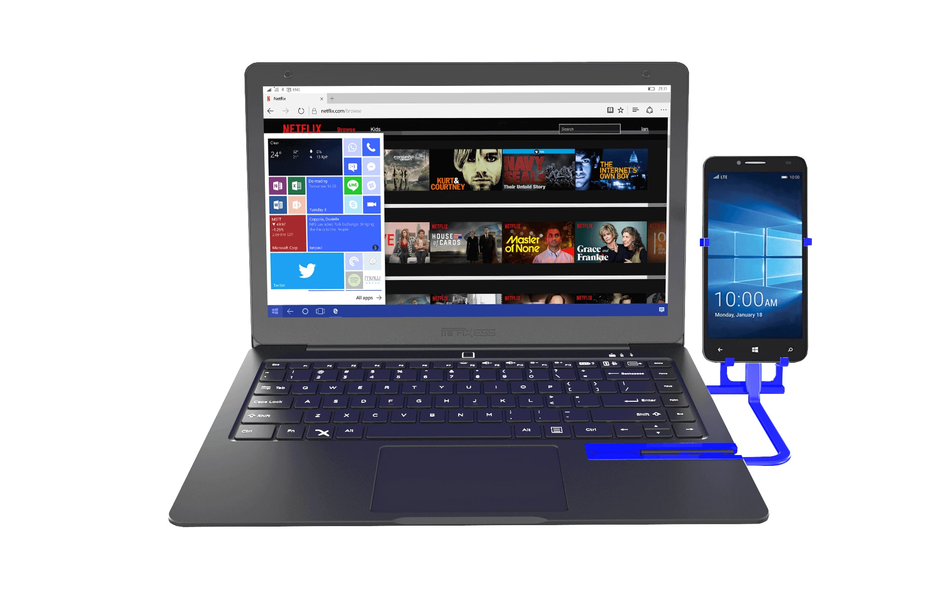 Windows 10 Mobile: Mirabook, il portatile compatibile con Continuum, finalmente preordinabile
