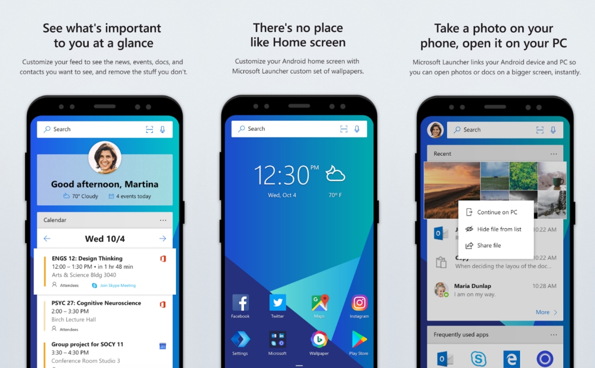 Microsoft Launcher si aggiorna per Android, nuove animazioni e possibilità di creare le cartelle nell’app drawer
