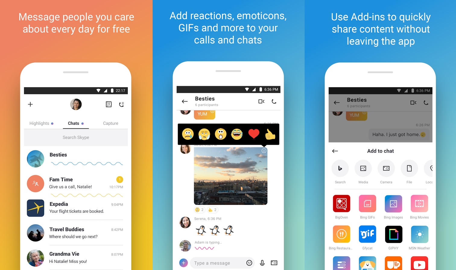 Skype: Microsoft introduce su Android gli Snapshot
